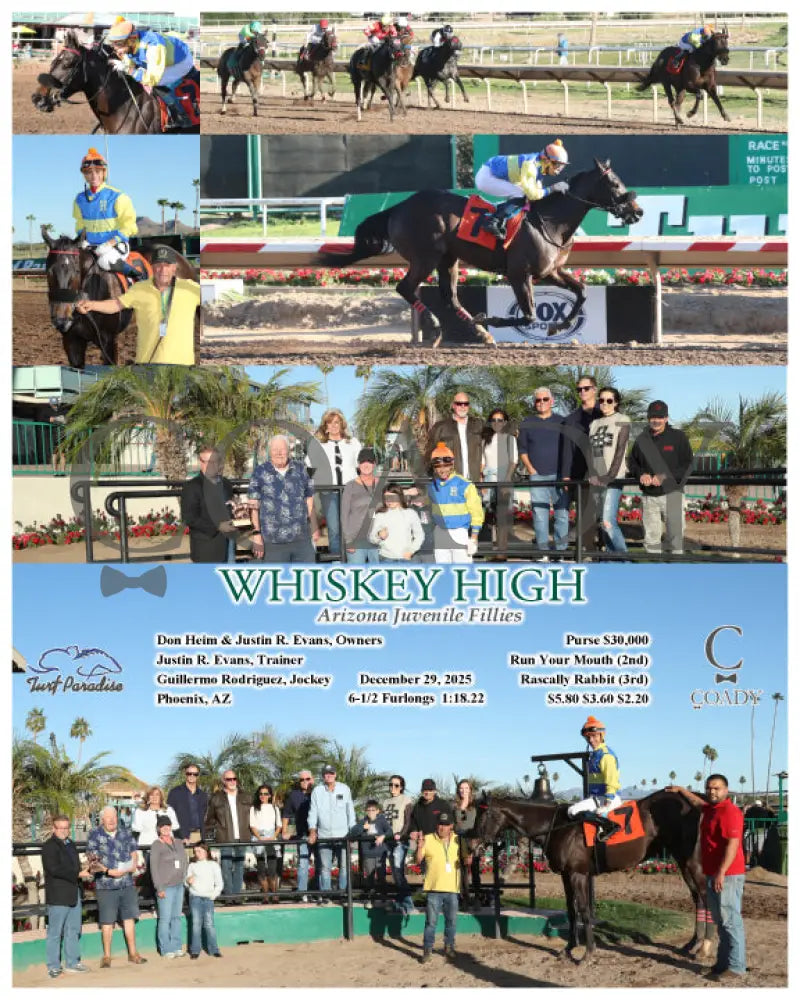 WHISKEY HIGH - Arizona Juvenile Fillies - 12-29-25 - R06 - TUP - Coady Media - Kurtis Coady Photography