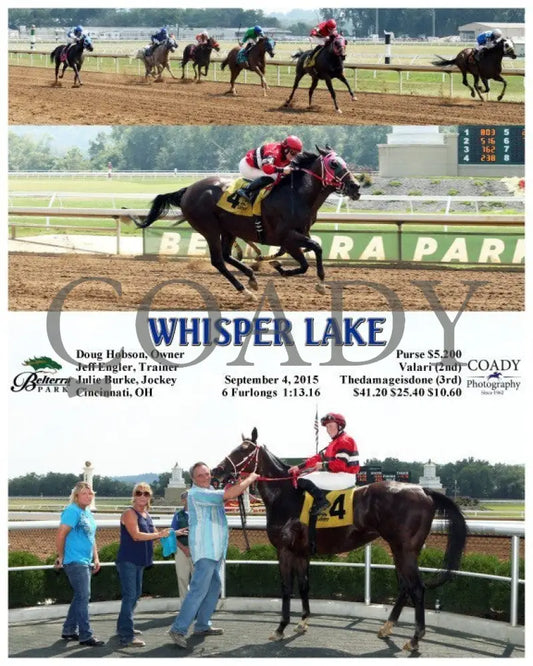 Whisper Lake - 090415 Race 02 Btp Belterra Park