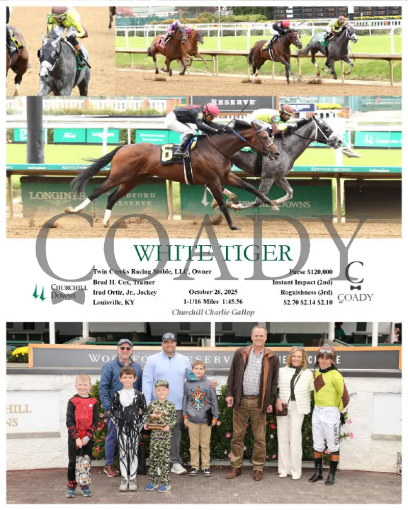 WHITE TIGER - 102625 - Race 05 - CD - Group Keeneland
