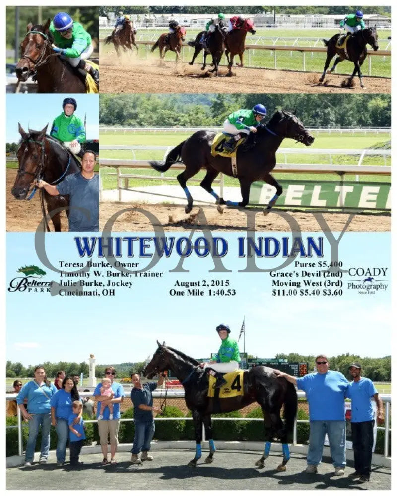 Whitewood Indian - 080215 Race 03 Btp Belterra Park