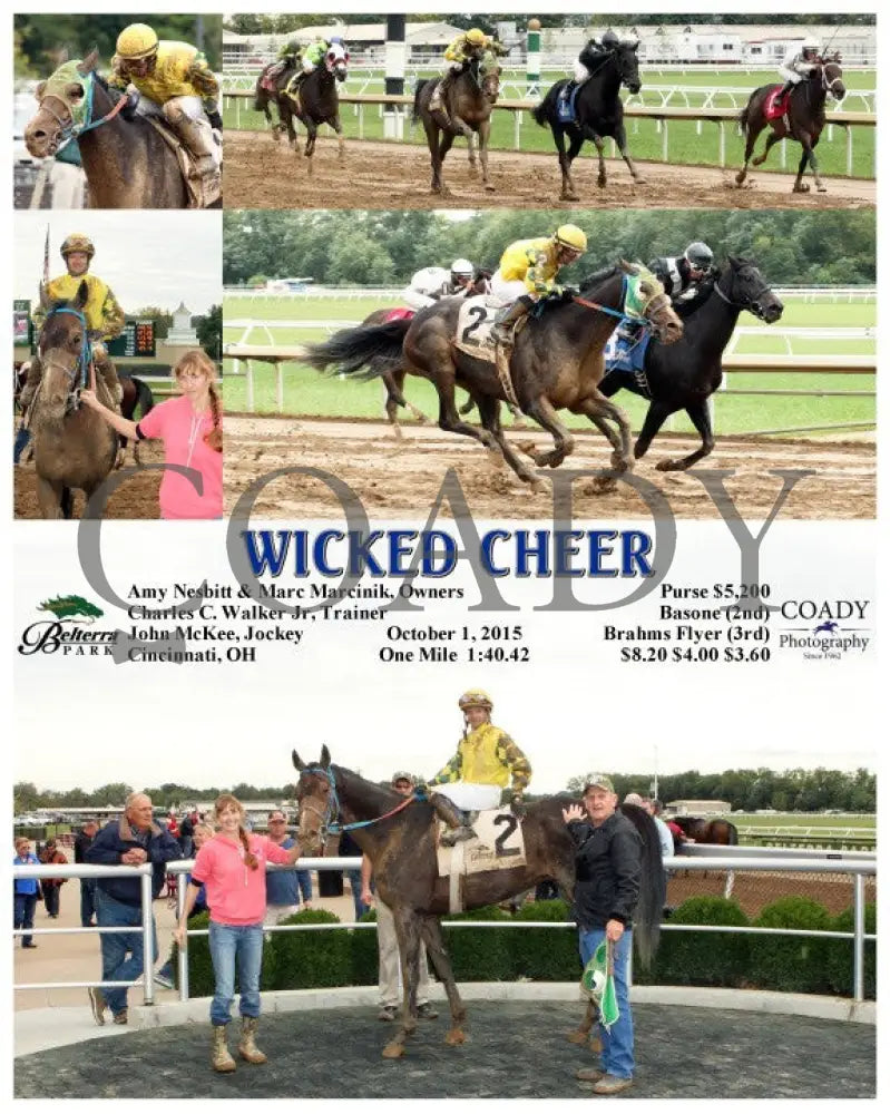 Wicked Cheer - 100115 Race 03 Btp Belterra Park