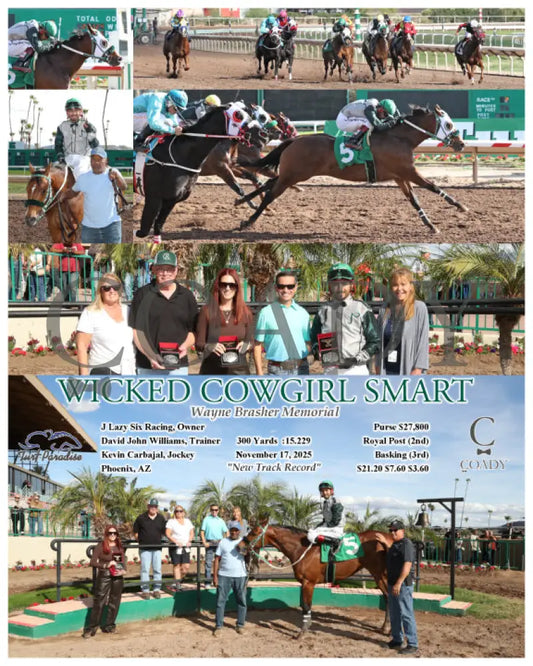 WICKED COWGIRL SMART - Wayne Brasher Memorial - 11-17-25 - R02 - TUP Turf Paradise