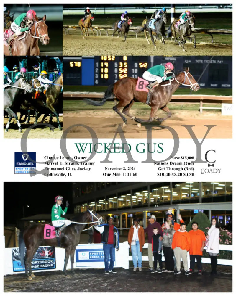 Wicked Gus - 11-02-24 R08 Fan Fanduel Sportsbook Horse Racing