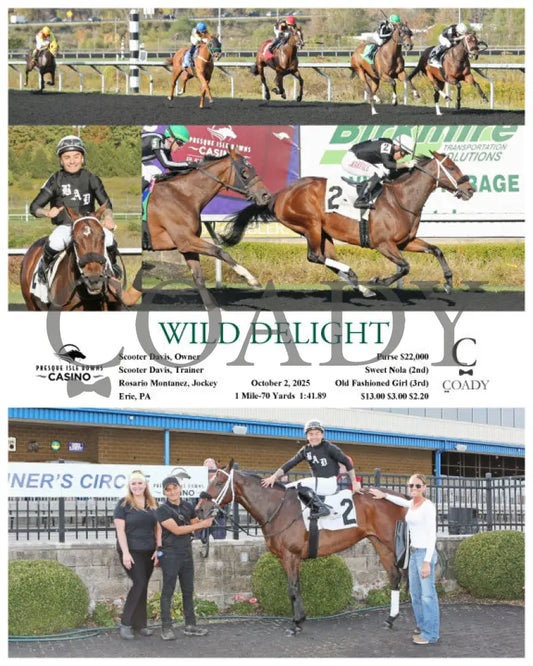 WILD DELIGHT - 10-02-25 - R04 - PID Presque Isle Downs