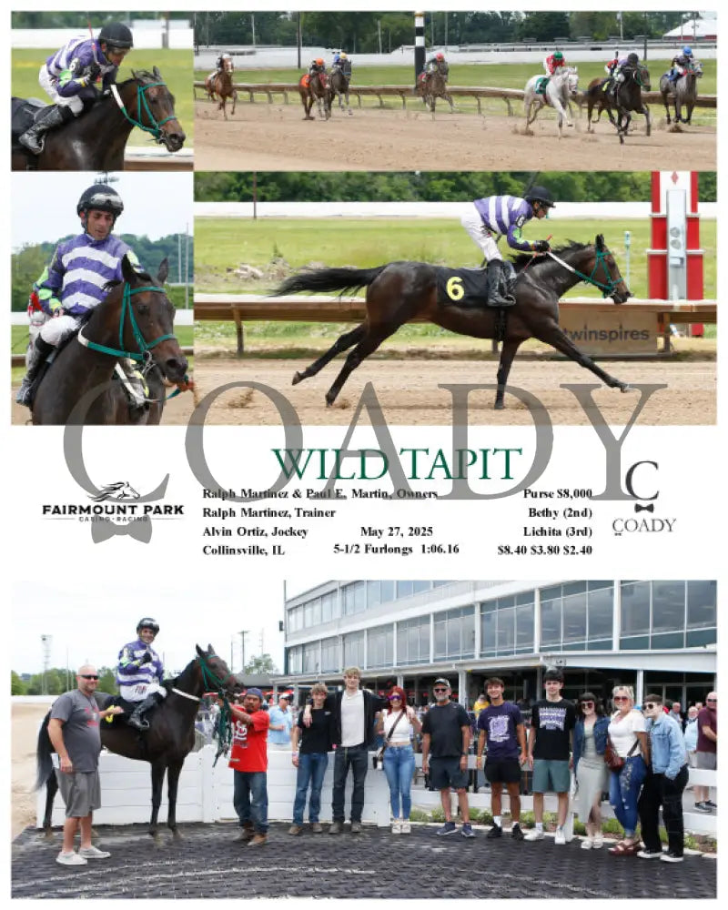 WILD TAPIT - 05-27-25 - R01 - FP Fanduel Sportsbook Horse Racing