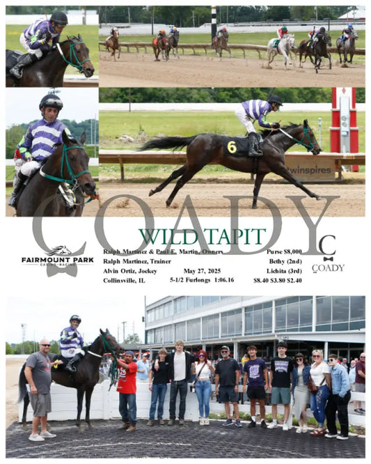 WILD TAPIT - 05-27-25 - R01 - FP Fanduel Sportsbook Horse Racing