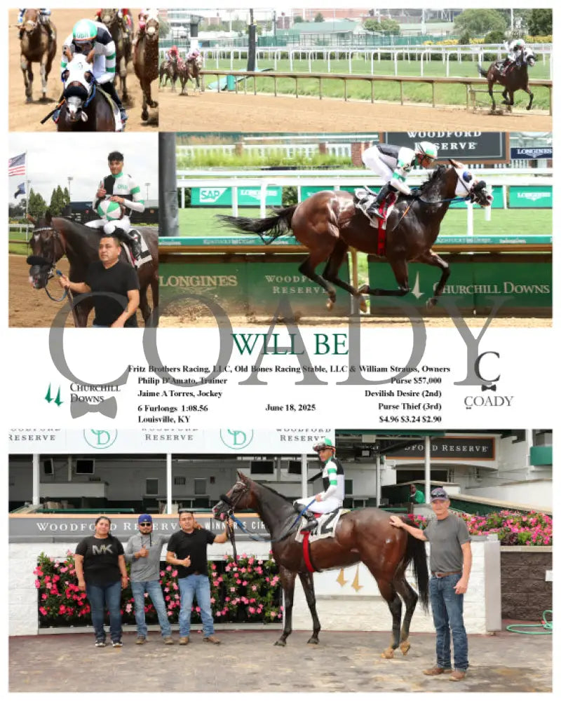 WILL BE - 061825 - Race 06 - CD Churchill Downs