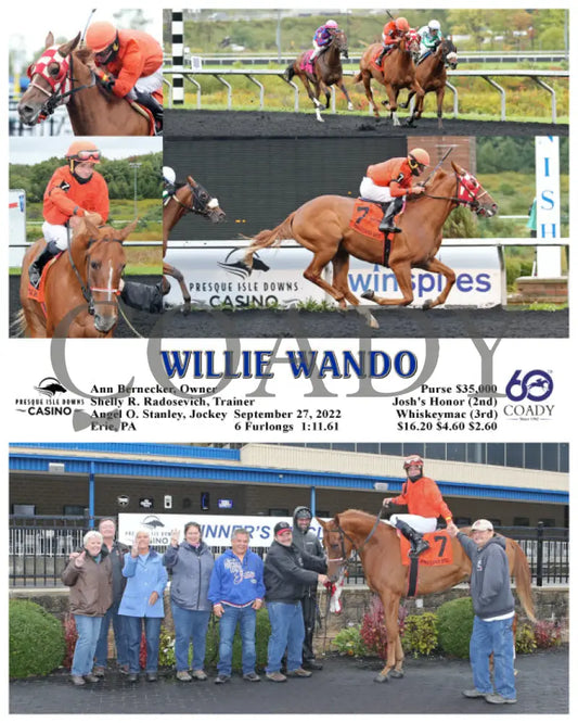 Willie Wando - 09-27-22 R04 Pid Presque Isle Downs