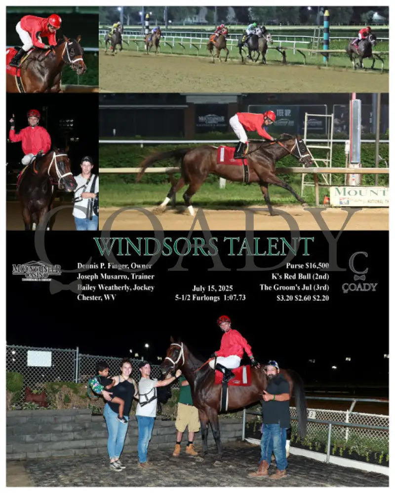 WINDSORS TALENT - 07-15-25 - R07 - MNR Mountaineer Park