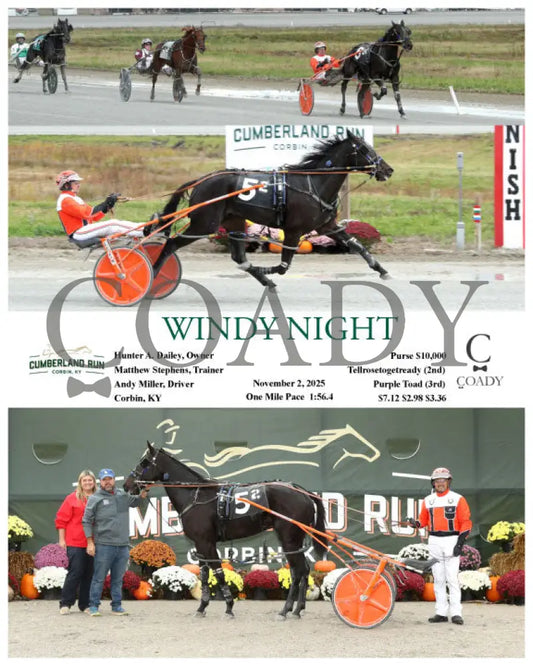 WINDY NIGHT - 11-02-25 - R02 - CMR Presque Isle Downs