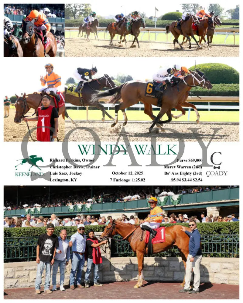 WINDY WALK - 10-12-25 - R04 - KEE Keeneland
