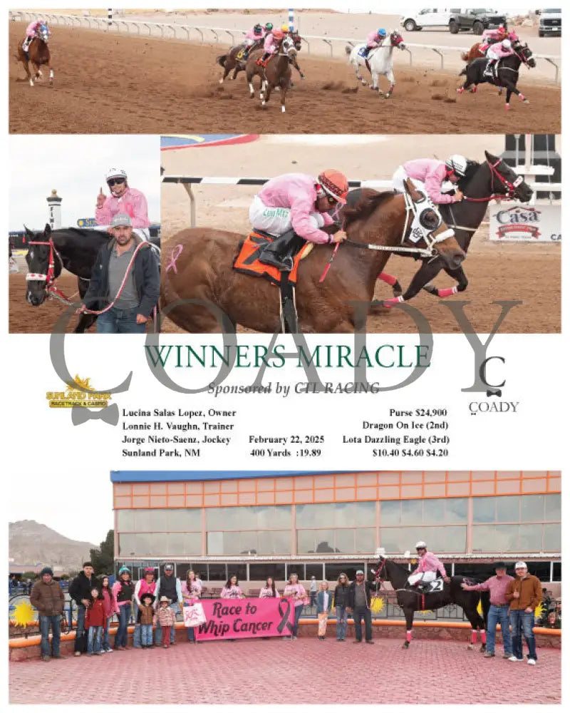 WINNERS MIRACLE - Sponsored by CTL RACING - 02-22-25 - R02 - SUN Turfway Park