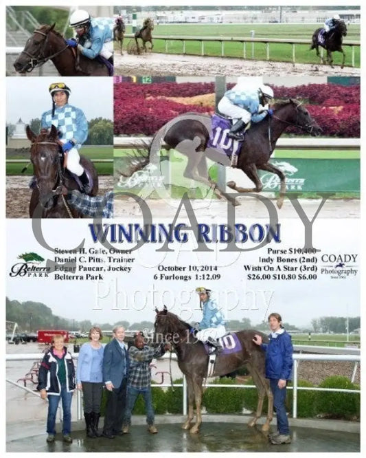 Winning Ribbon - 101014 Race 08 Btp Belterra Park