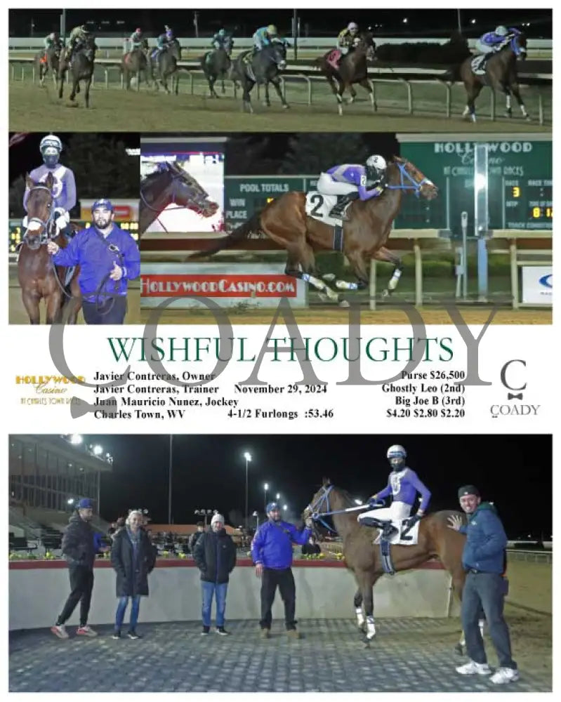 Wishful Thoughts - 11-29-24 R03 Ct Hollywood Casino At Charles Town Races