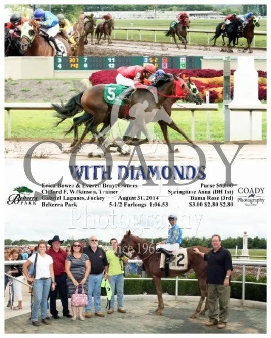 With Diamonds - 083114 Race 10 Btp Belterra Park
