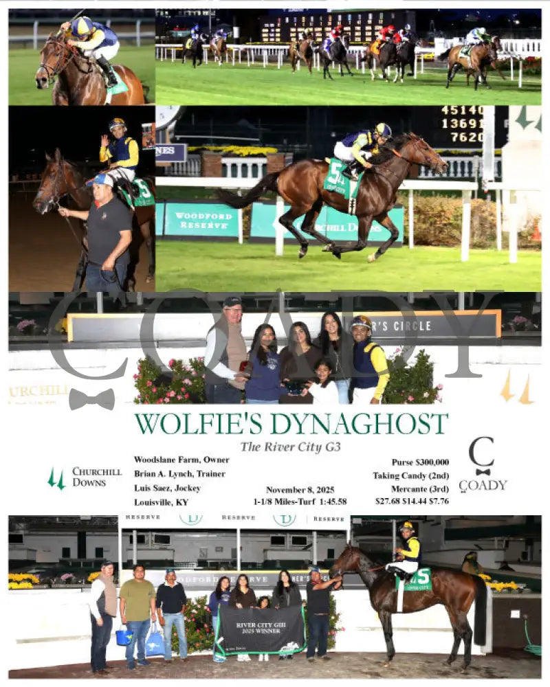 WOLFIE’S DYNAGHOST - The River City G3 - 11-08-25 - R11 - CD Churchill Downs