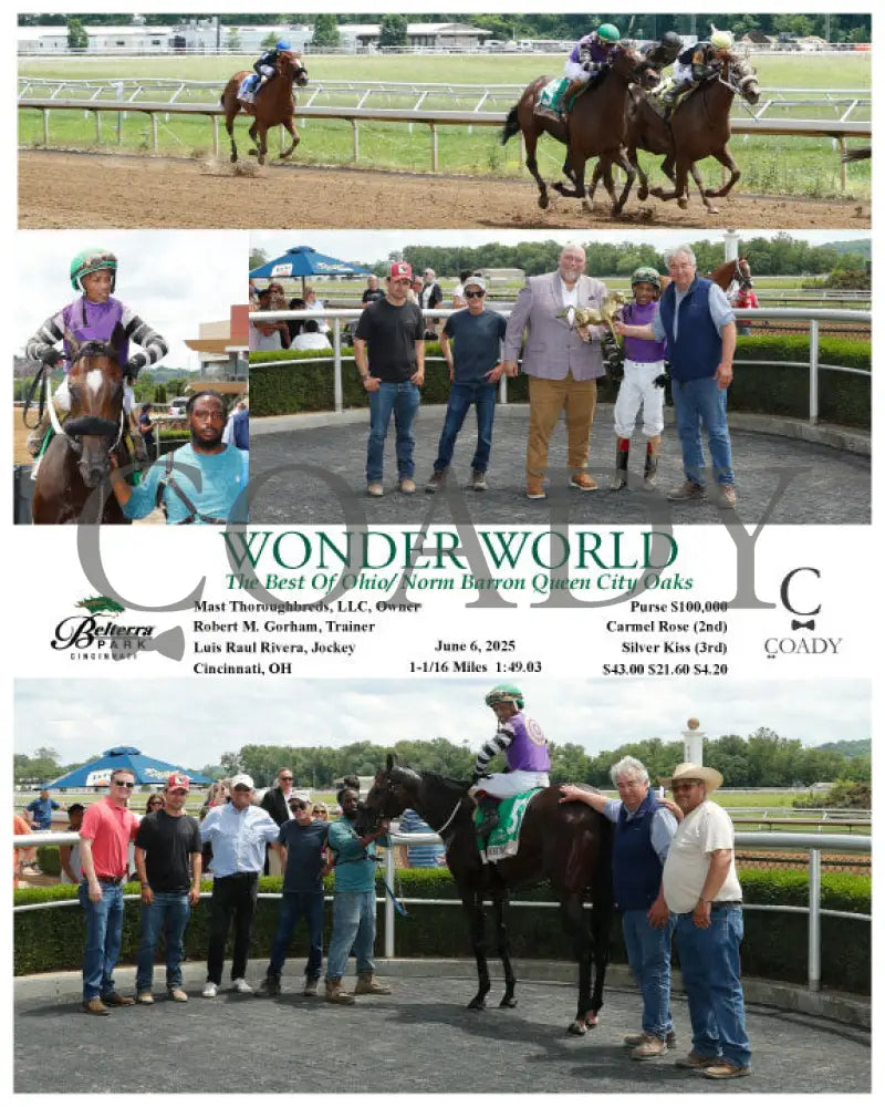 WONDER WORLD - The Best Of Ohio/ Norm Barron Queen City Oaks - 06-06-25 - R04 - BTP Churchill Downs