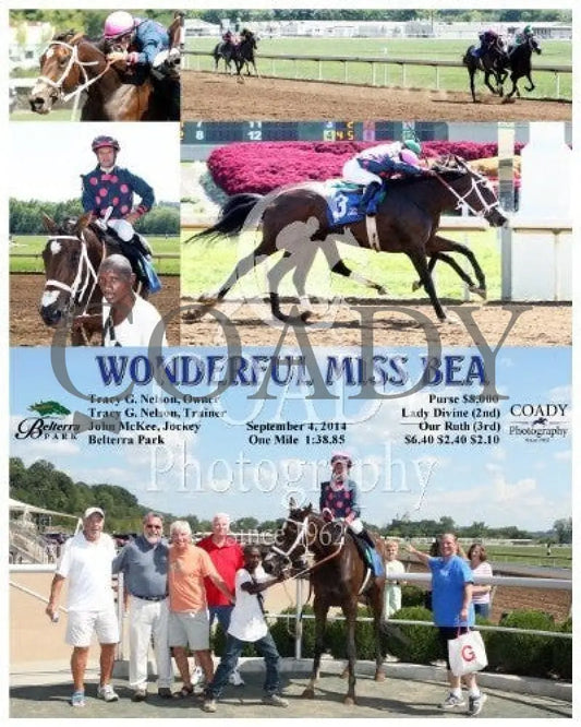 Wonderful Miss Bea - 090414 Race 04 Btp Belterra Park