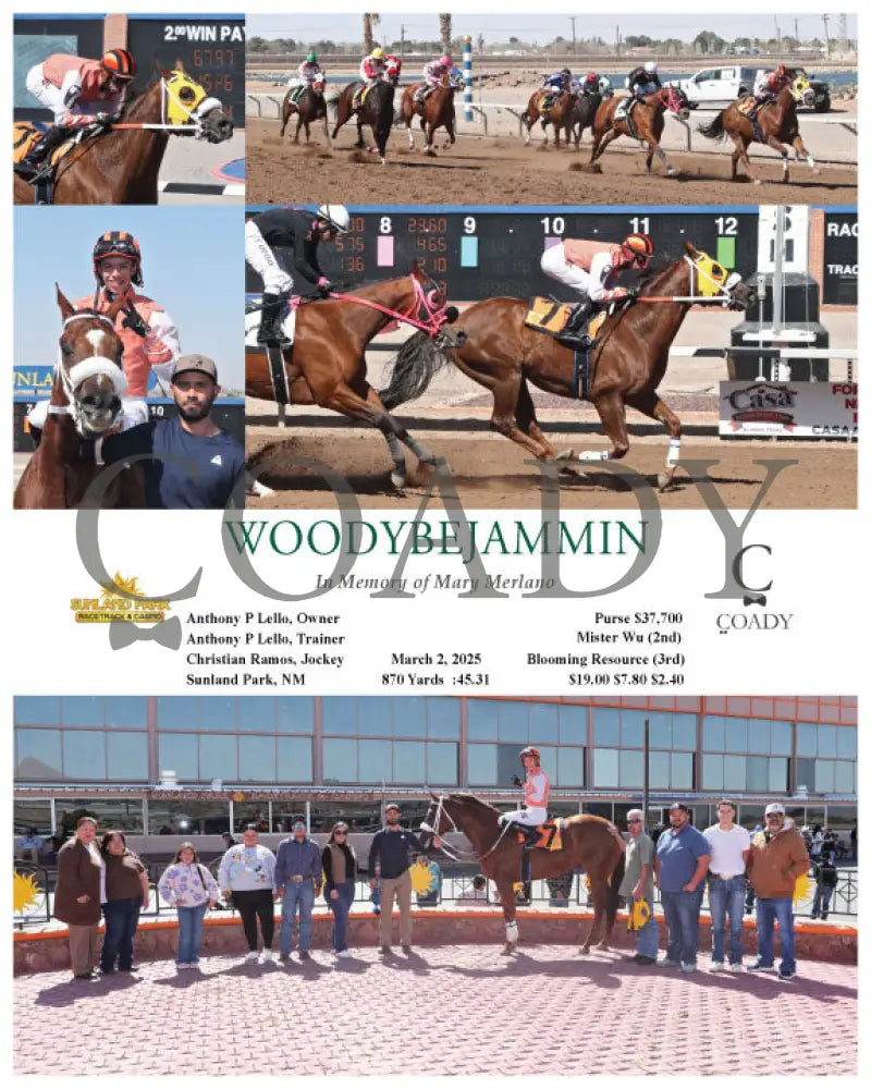 WOODYBEJAMMIN - 03-02-25 - R03 - SUN Sunland Park