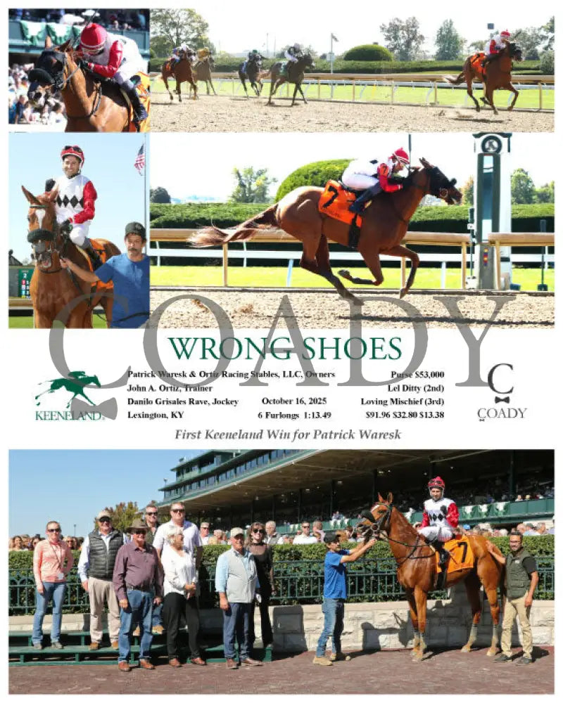 WRONG SHOES - 101625 - Race 02 - KEE Keeneland