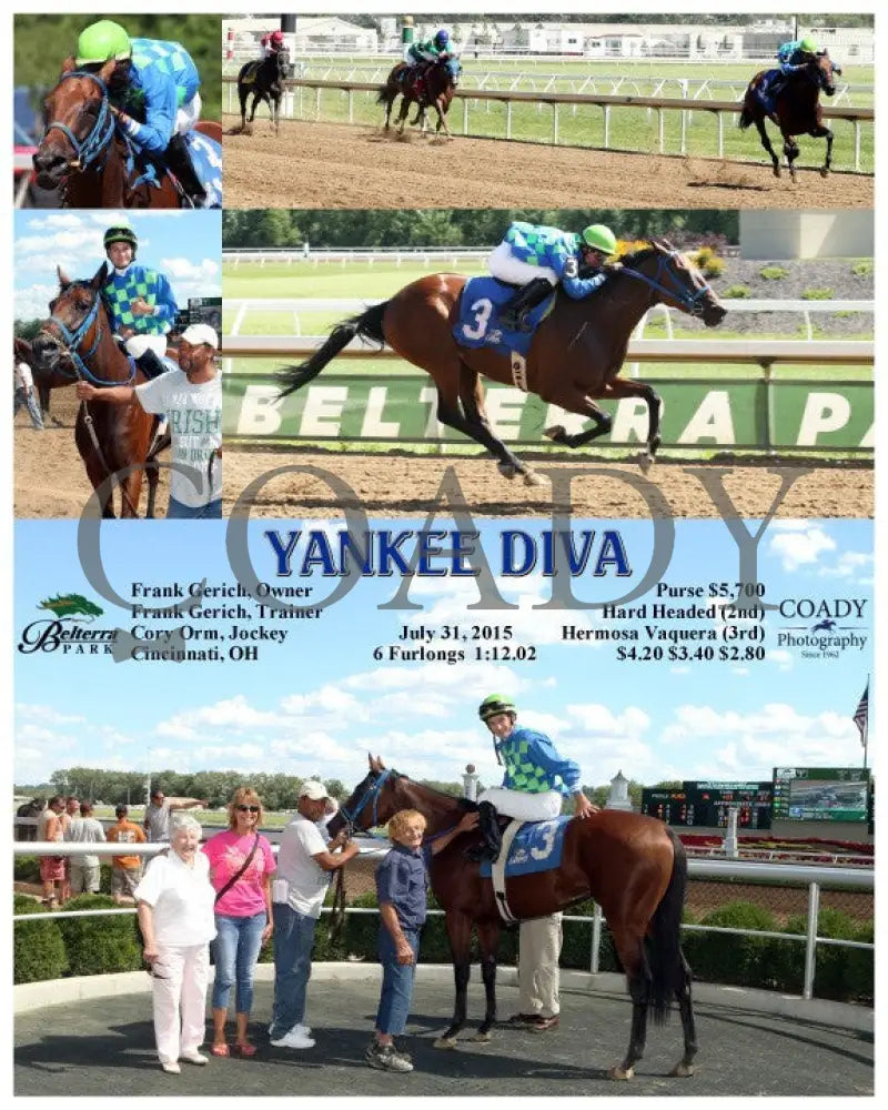 Yankee Diva - 073115 Race 03 Btp Belterra Park