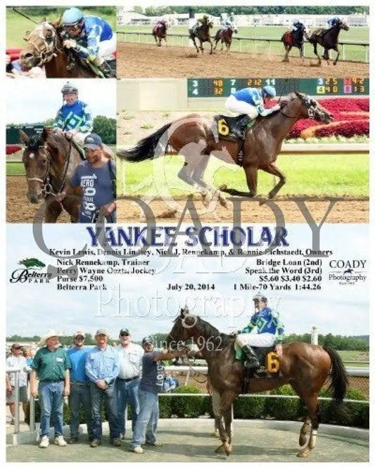 Yankee Scholar - 072014 Race 06 Btp Belterra Park