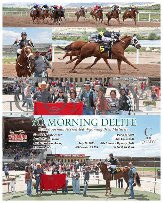 YO MORNING DELITE - Ron Moosman Accredited Wyoming Bred Maturity - 07-20-25 - R04 - WYO Wyoming Downs