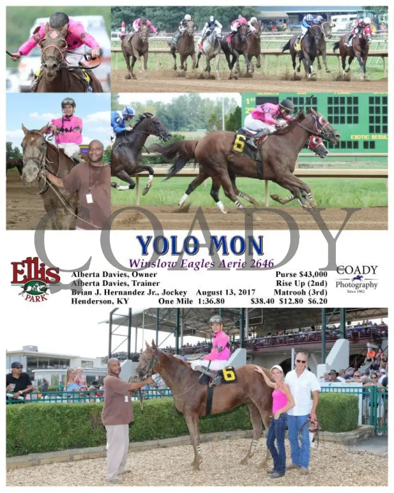 Yolo Mon - 081317 Race 05 Elp Ellis Park