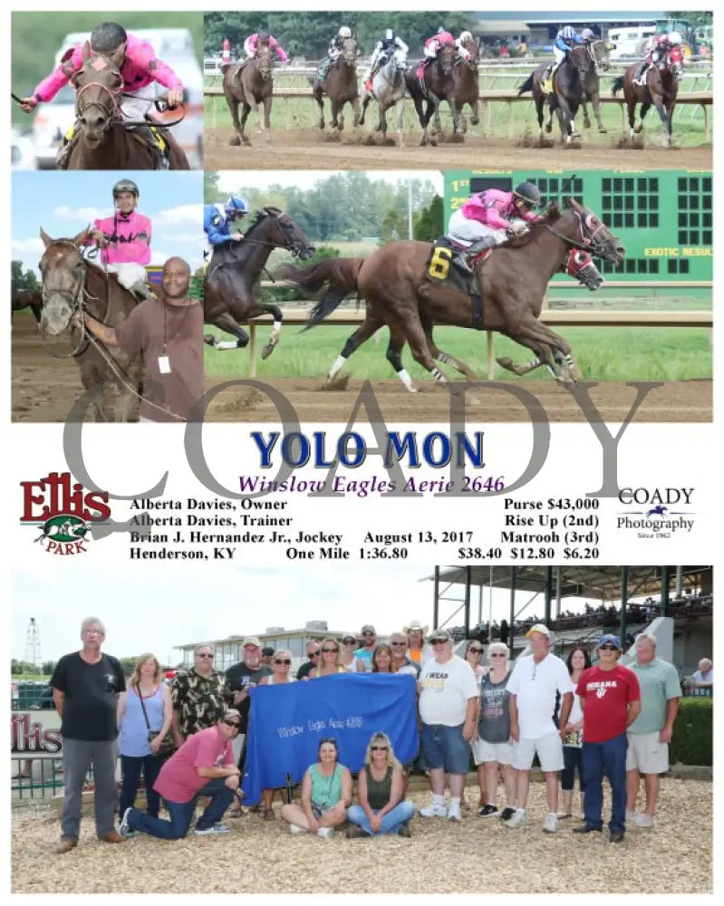Yolo Mon - 081317 Race 05 Elp G Ellis Park