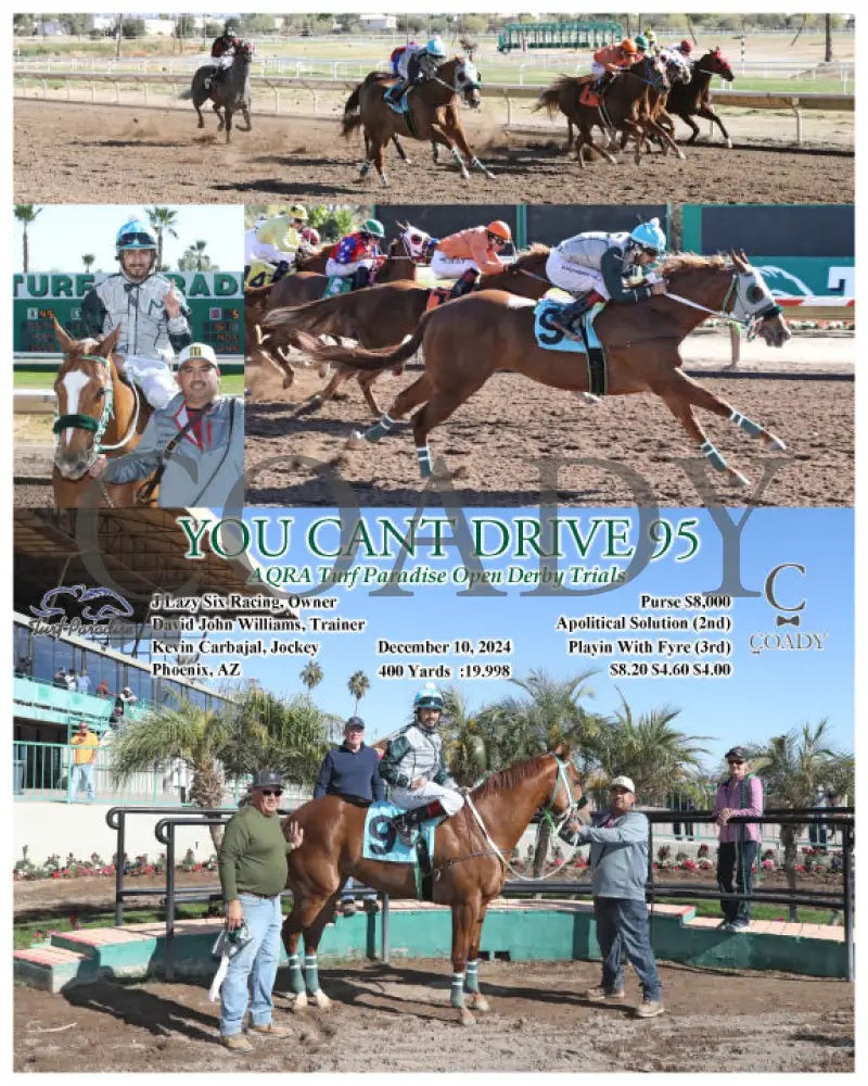 You Cant Drive 95 - Aqra Turf Paradise Open Derby Trials 12-10-24 R01 Tup