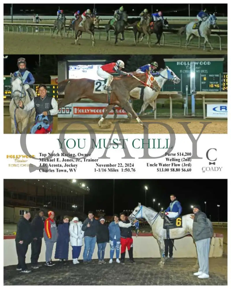 You Must Chill - 11-22-24 R08 Ct Hollywood Casino At Charles Town Races