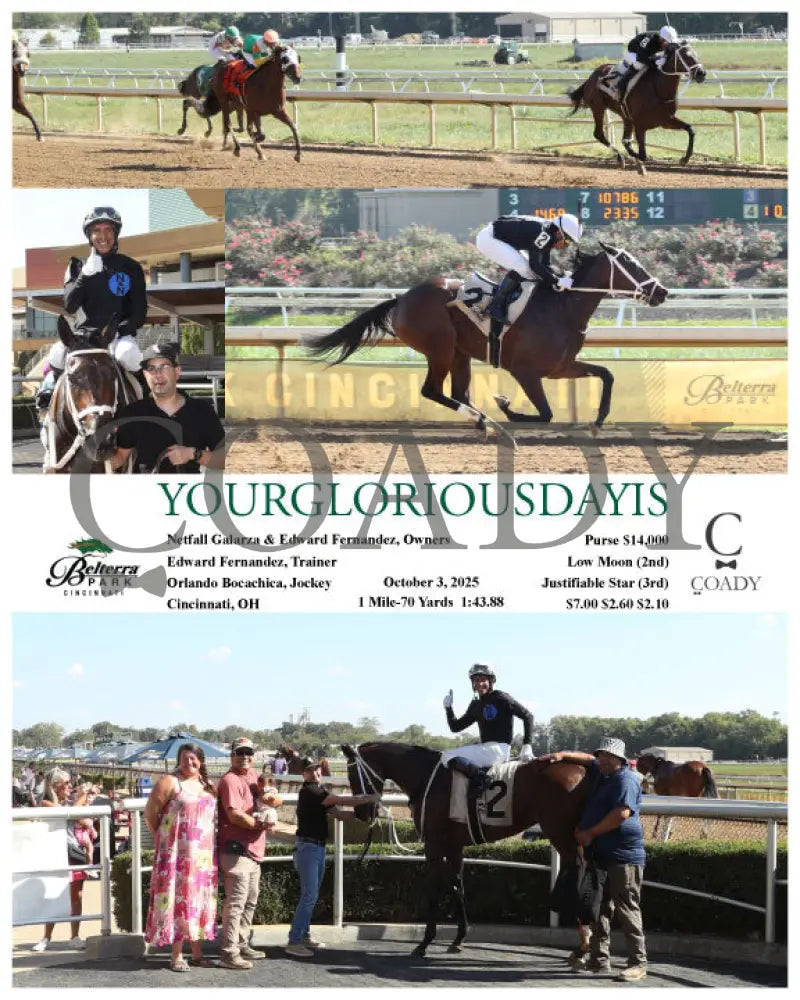 YOURGLORIOUSDAYIS - 100325 - Race 06 - BTP Presque Isle Downs