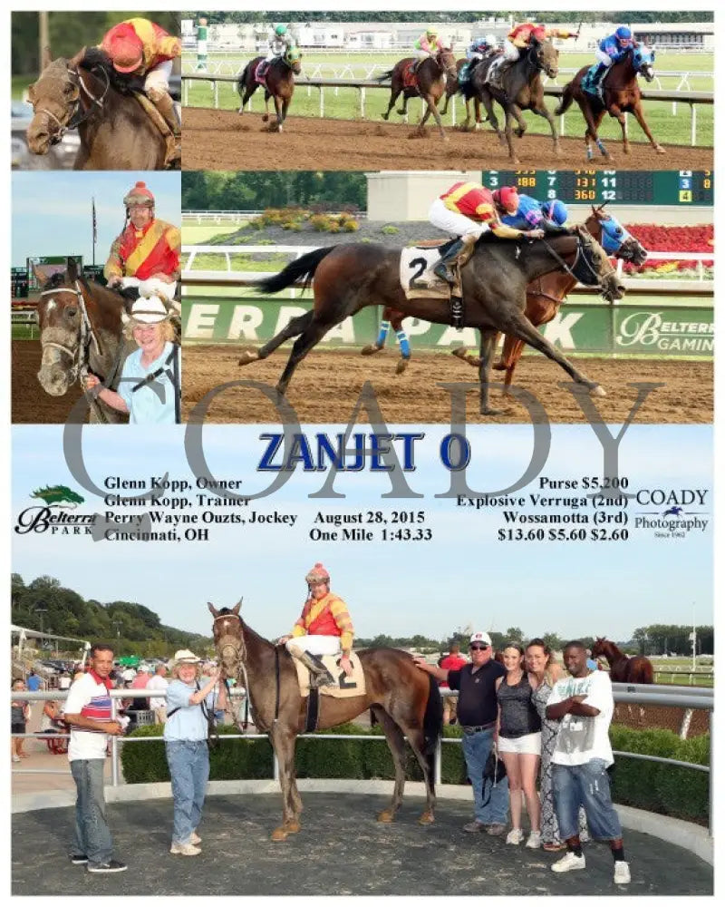 Zanjet O - 082815 Race 07 Btp Belterra Park
