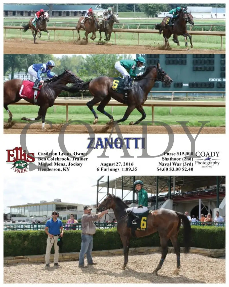 Zanotti - 082716 Race 02 Elp Ellis Park