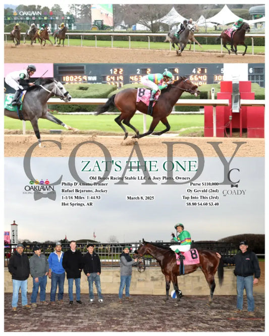 ZAT’S THE ONE - 030825 - Race 08 - OP Oaklawn Park