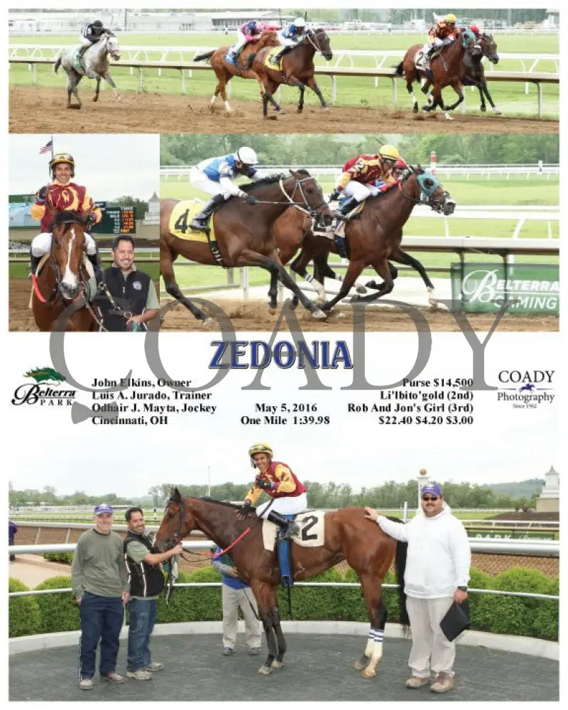 Zedonia - 050516 Race 04 Btp Belterra Park