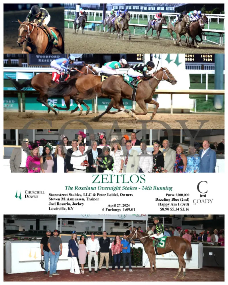 Zeitlos - The Roxelana Overnight Stakes 14Th Running 04-27-24 R09 Cd Churchill Downs