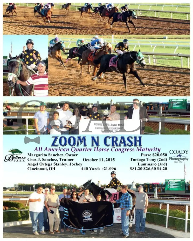 Zoom N Crash - 101115 Race 10 Btp Belterra Park