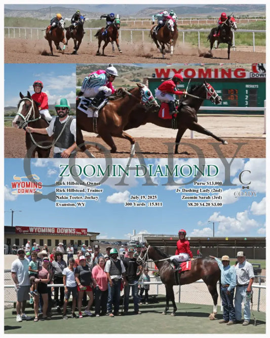 ZOOMIN DIAMOND - 07-19-25 - R01 - WYO Wyoming Downs