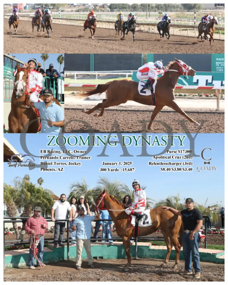 Zooming Dynasty - 01-01-25 R01 Tup Turf Paradise
